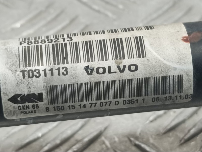 Recambio de transmision delantera izquierda para volvo s60 berlina 2.4 d referencia OEM IAM P8689213  