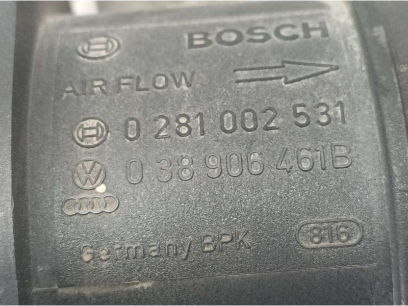 Recambio de caudalimetro para seat ibiza sc (6j1) reference referencia OEM IAM 038906461B 0281002531 BOSCH