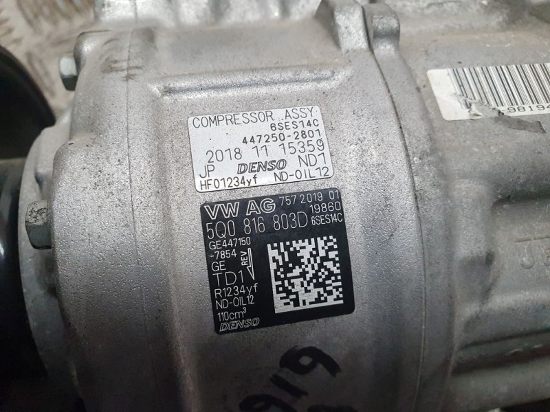 Recambio de compresor aire acondicionado para seat ibiza (kj1) reference referencia OEM IAM 5Q0816803D GE4471507854 