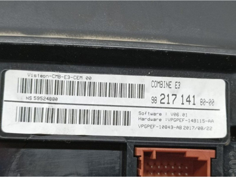 Recambio de pantalla multifuncion para citroën c4 cactus business referencia OEM IAM 9821714180 59524880 