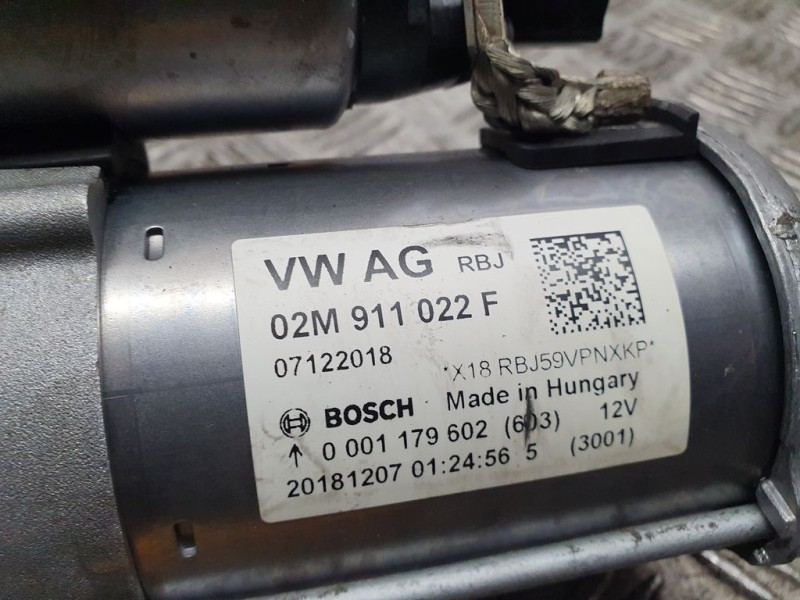 Recambio de motor arranque para seat ibiza (kj1) reference referencia OEM IAM 02M911022F 0001179602 BOSCH