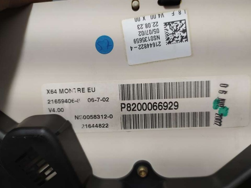 Recambio de cuadro instrumentos para renault megane i fase 2 berlina (ba0) 1.9 dti century referencia OEM IAM 8200066929 2165940