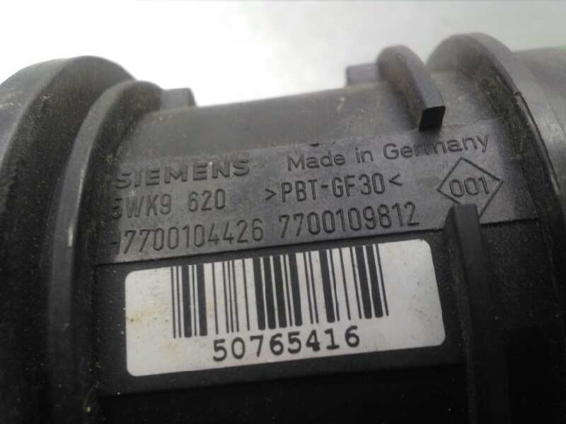 Recambio de caudalimetro para renault kangoo (f/kc0) 1.9 dti diesel referencia OEM IAM H7700104426 5WK9620 SIEMENS