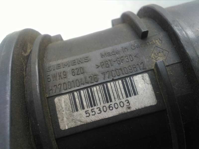 Recambio de caudalimetro para renault kangoo (f/kc0) 1.9 dti diesel referencia OEM IAM H7700104426 5WK9620 SIEMENS