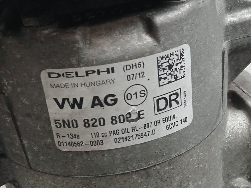 Recambio de compresor aire acondicionado para volkswagen polo (6r1) advance referencia OEM IAM 5N0820802E  01140562