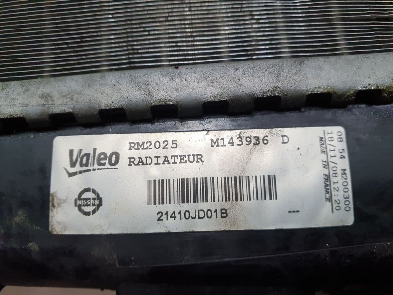 Recambio de radiador agua para nissan qashqai (j10) tekna referencia OEM IAM 21410JD01B RM2025 VALEO