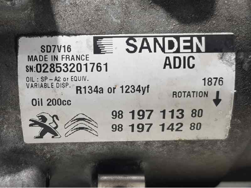 Recambio de compresor aire acondicionado para citroën jumper grossraumkasten 33 l2h2 bluehdi 130 referencia OEM IAM 9819711380 1