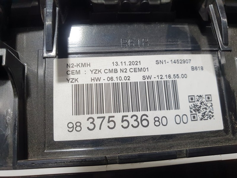 Recambio de cuadro instrumentos para citroën c3 feel referencia OEM IAM 9837553680 SN11452907 