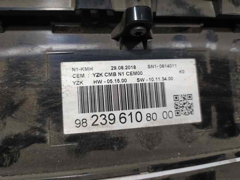 Recambio de cuadro instrumentos para citroën jumpy furgon club xl referencia OEM IAM 9823961080 SN10614011 