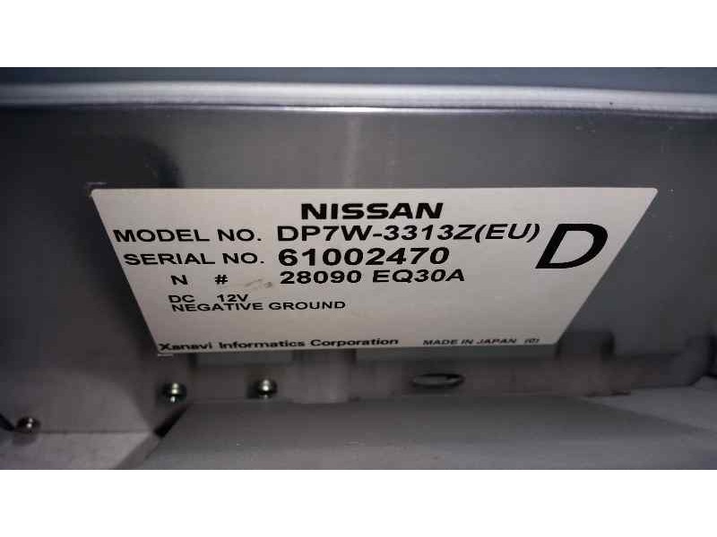 Recambio de sistema navegacion gps para nissan x-trail (t30) edition elegance referencia OEM IAM   C/ DVD