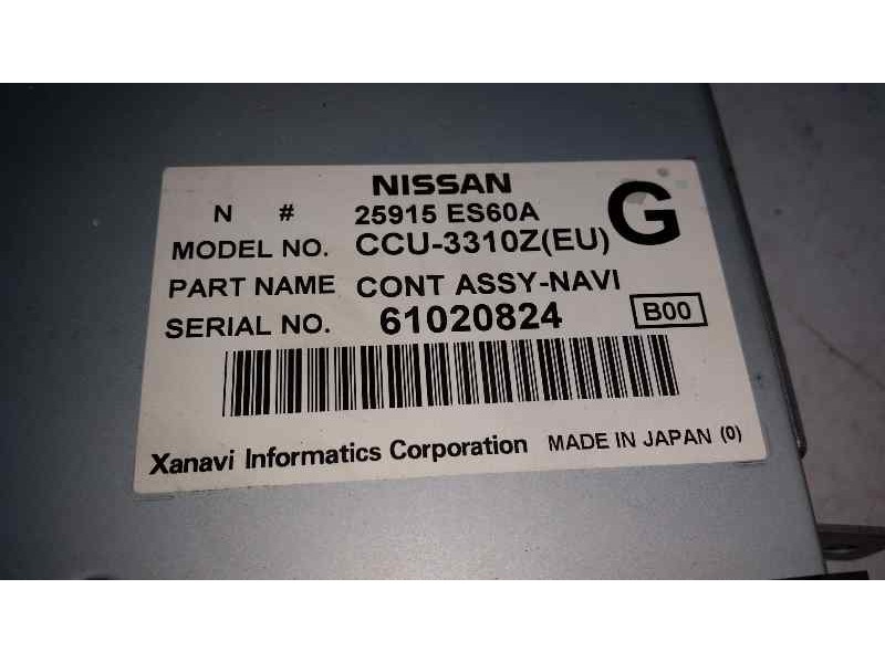 Recambio de sistema navegacion gps para nissan x-trail (t30) edition elegance referencia OEM IAM   C/ DVD