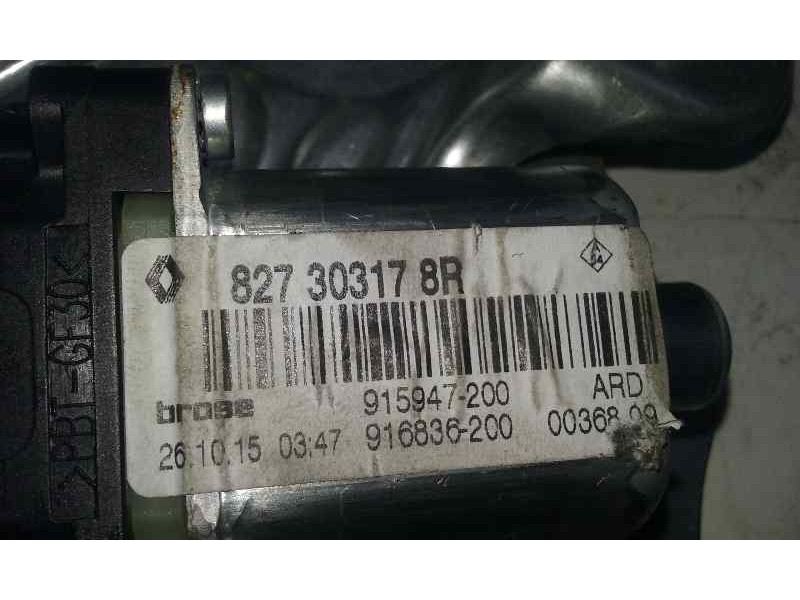 Recambio de elevalunas trasero derecho para renault scenic iii grand dynamique referencia OEM IAM 827303178R 6 PINS ELECTRICO