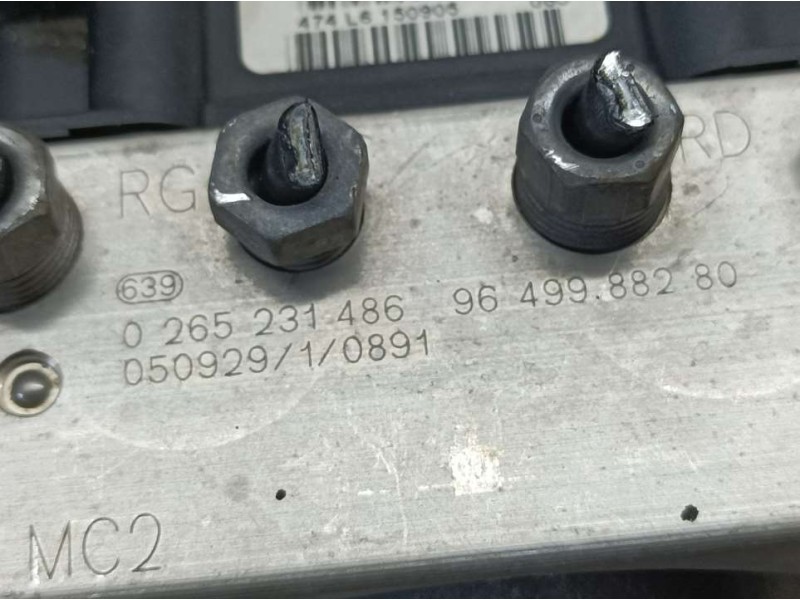 Recambio de abs para peugeot 307 break / sw (s1) break xs referencia OEM IAM 9649988280 0265231486 BOSCH