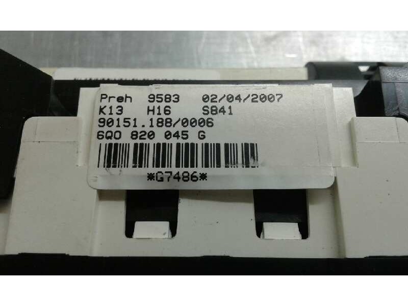 Recambio de mando calefaccion / aire acondicionado para volkswagen polo (9n3) referencia OEM IAM 6Q0820045G 1000002095317 6Q0820