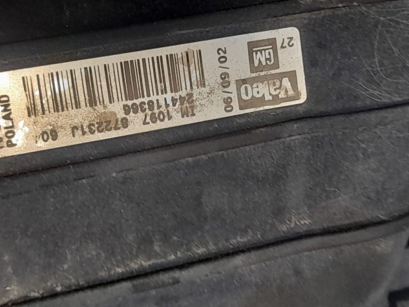 Recambio de intercooler para opel vectra c berlina comfort referencia OEM IAM 244118366  