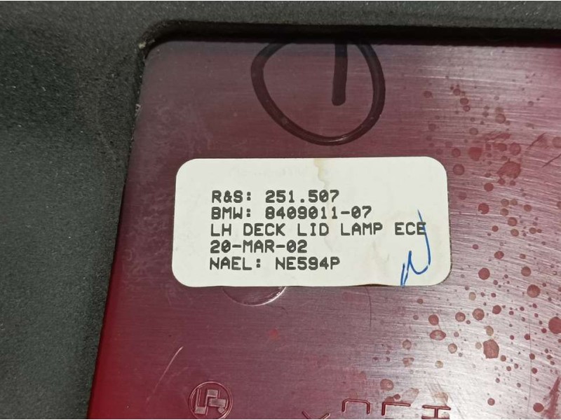 Recambio de piloto trasero izquierdo para bmw x5 (e53) 3.0i referencia OEM IAM 840901107  INTERIOR