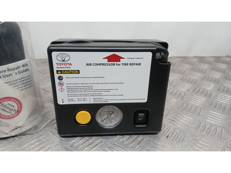 Recambio de compresor inflado de neumaticos para toyota auris hybrid active referencia OEM IAM D88696 TERRAS 14708229