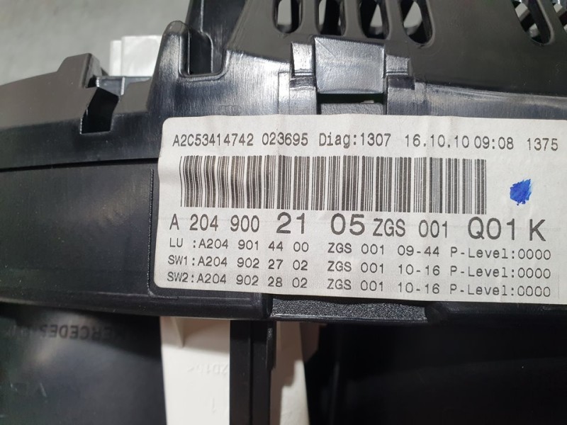 Recambio de cuadro instrumentos para mercedes-benz clase c (w204) berlina c 220 cdi blueefficiency (204.002) referencia OEM IAM 