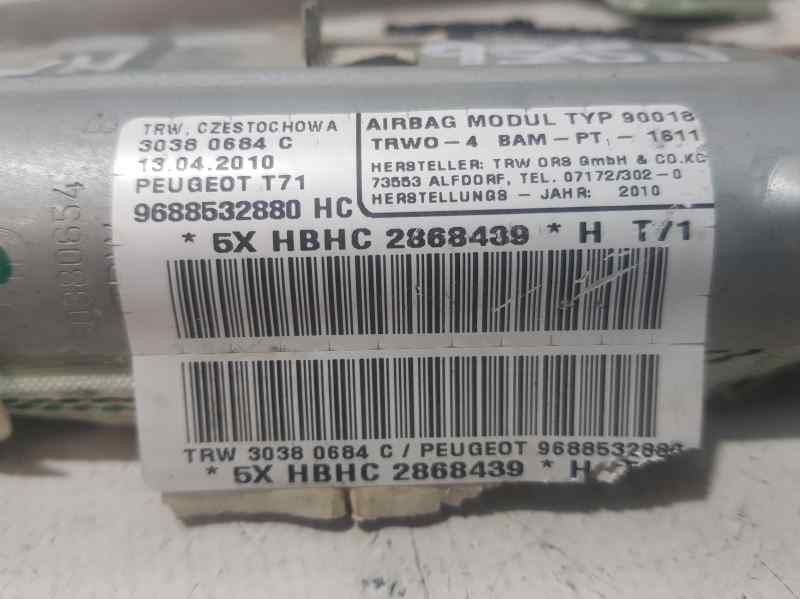 Recambio de airbag cortina delantero derecho para peugeot 308 sport referencia OEM IAM 9688532880 30380684C TRW