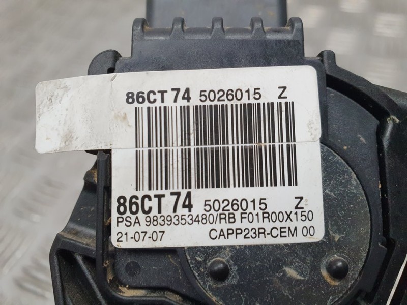 Recambio de potenciometro pedal para peugeot expert furgón pro standar referencia OEM IAM 9839353480  