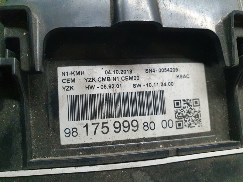 Recambio de cuadro instrumentos para citroën berlingo furgón club m referencia OEM IAM 9817599980  