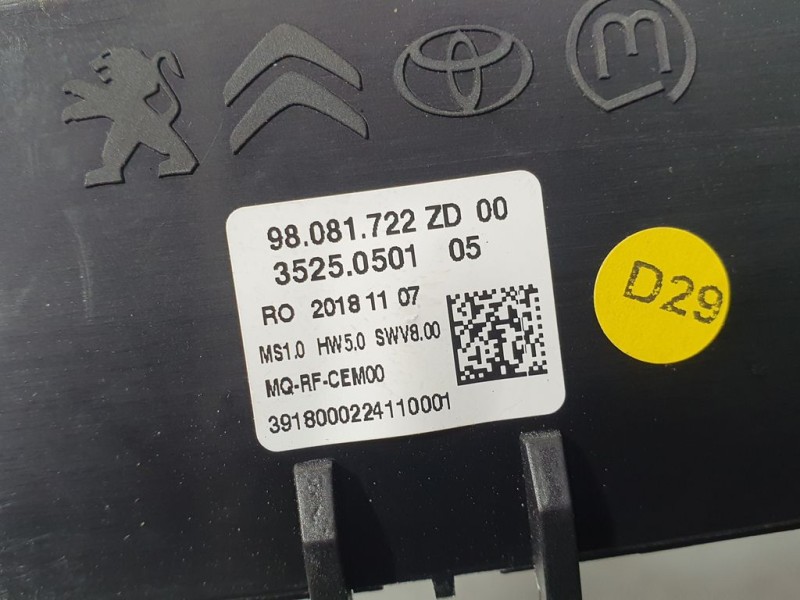 Recambio de mando climatizador para citroën jumpy furgon confort m referencia OEM IAM 98081722ZD 35250501 