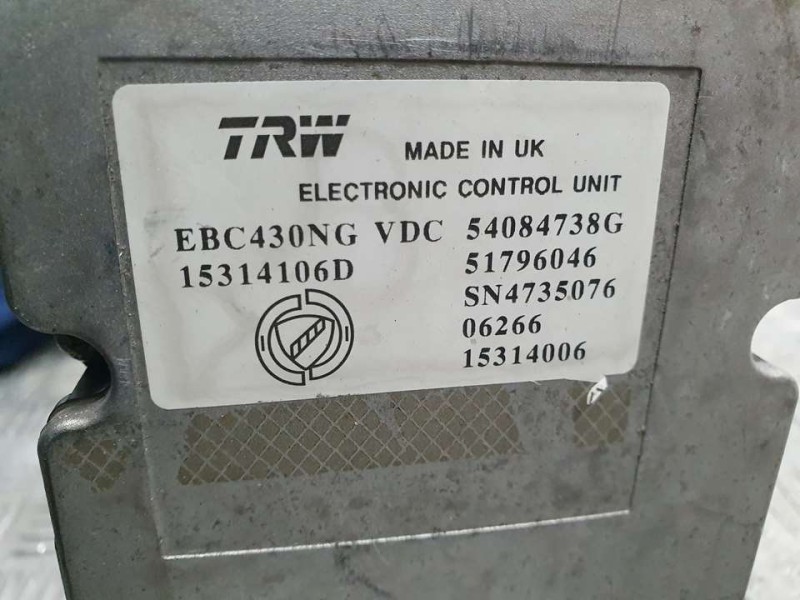 Recambio de abs para alfa romeo 159 (140) 1.9 jtdm 16v / selective referencia OEM IAM 15314106D EBC430NGVDC TRW