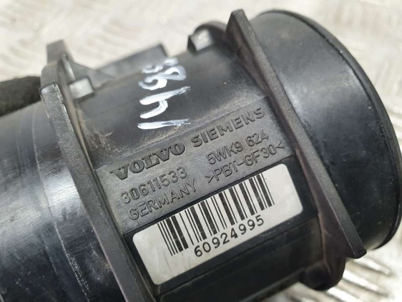 Recambio de caudalimetro para volvo s40 berlina 1.6 referencia OEM IAM 30611533 5WK9624 SIEMENS