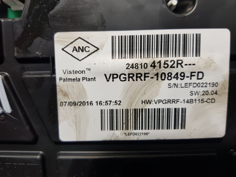Recambio de cuadro instrumentos para renault clio iv expression referencia OEM IAM 248104152R VPGRRF10849FD VISTEON