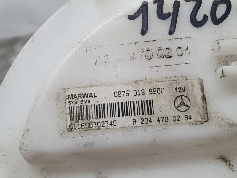 Recambio de aforador para mercedes-benz clase c (w204) berlina c 200 kompressor (204.041) referencia OEM IAM A2044700294 0975013