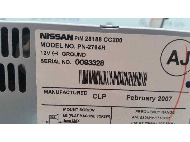 Recambio de sistema navegacion gps para nissan murano (z50) básico referencia OEM IAM 28188 CC200 28090 CA100 