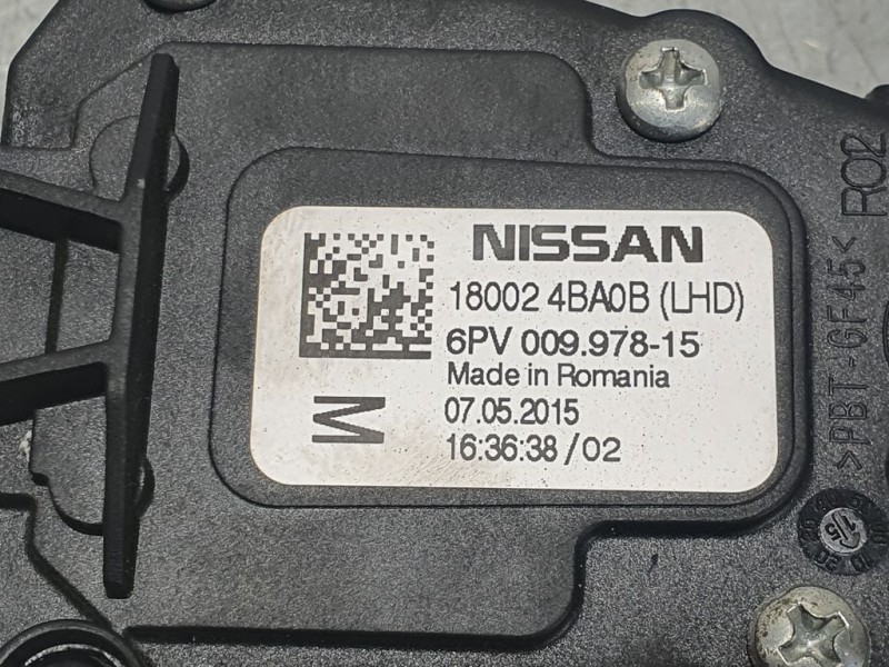 Recambio de potenciometro pedal para nissan qashqai (j11) n-tec referencia OEM IAM 180024BA0B  