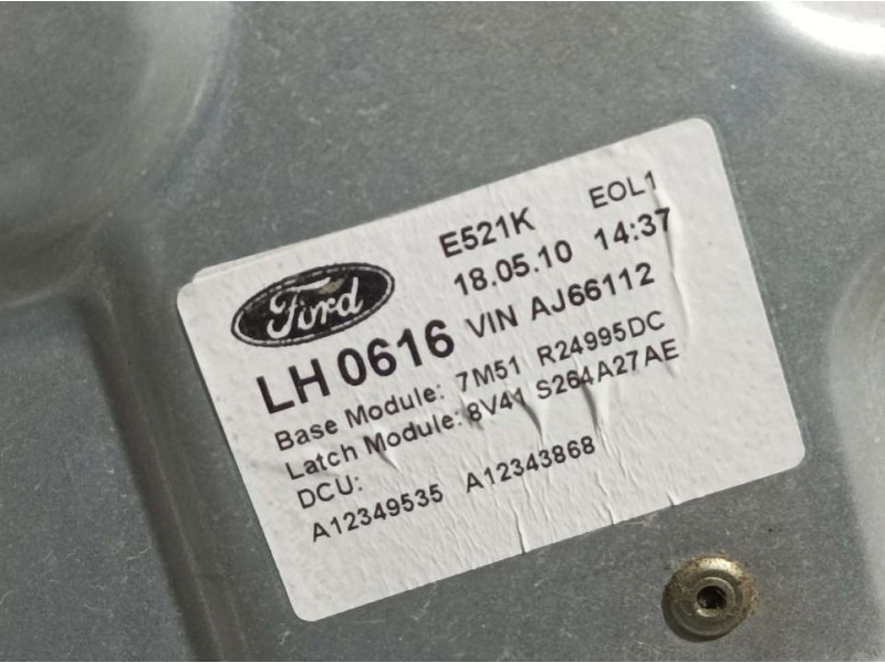 Recambio de elevalunas trasero izquierdo para ford kuga (cbv) titanium referencia OEM IAM 7M51R24995DC  ELECTRICO