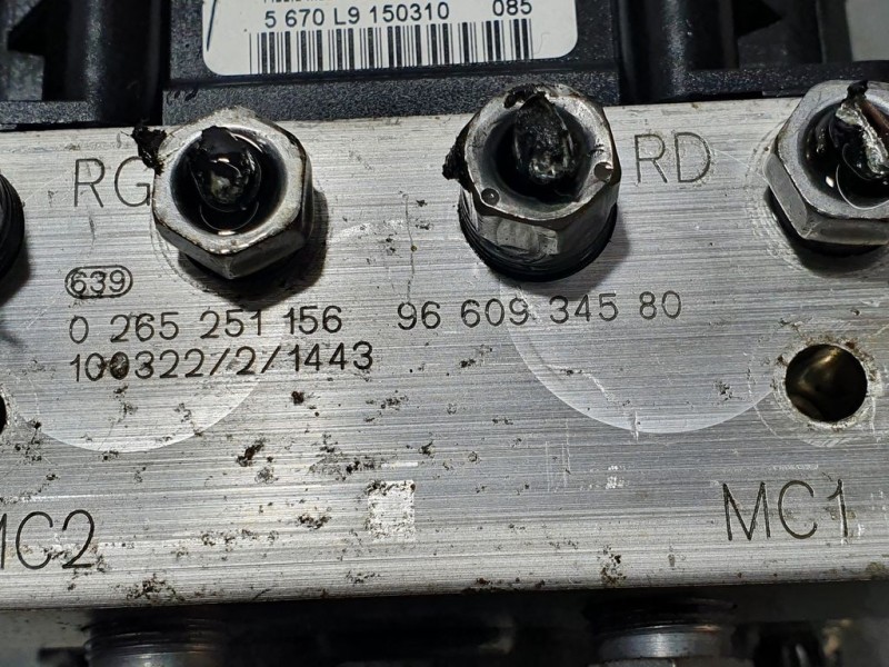 Recambio de abs para citroën c4 picasso avatar referencia OEM IAM 9660934580 0265251156 BOSCH