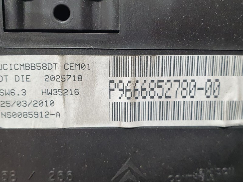 Recambio de cuadro instrumentos para citroën c4 picasso avatar referencia OEM IAM 9666852480 NS0085912A 