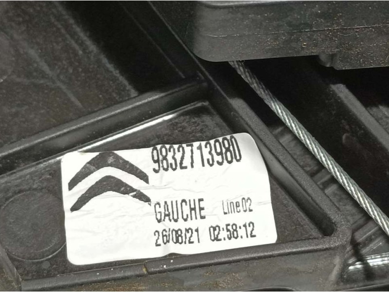Recambio de elevalunas trasero izquierdo para citroën c4 1.5 hdi referencia OEM IAM 9832713980  ELECTRICO 6 PINS