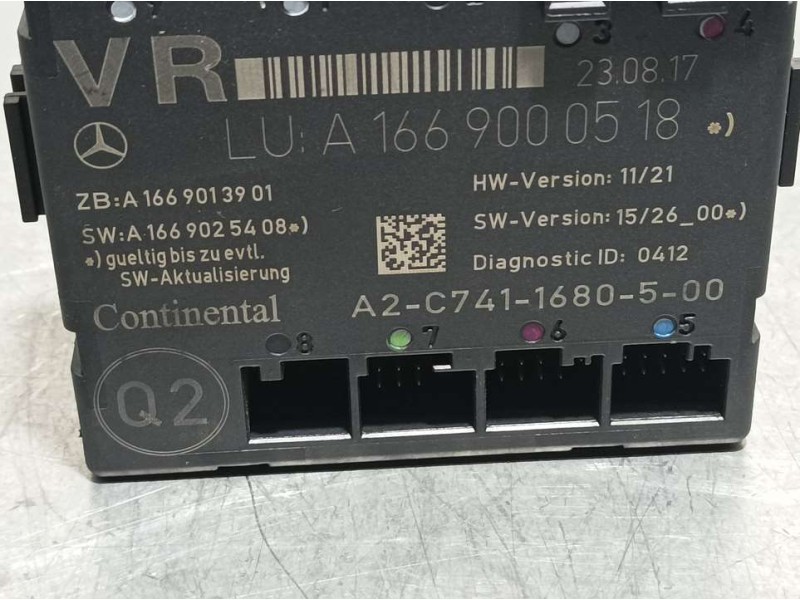 Recambio de modulo electronico para infiniti q30 1.5d referencia OEM IAM A1669000518 A2C7411680500 CONTINENTAL D DCH