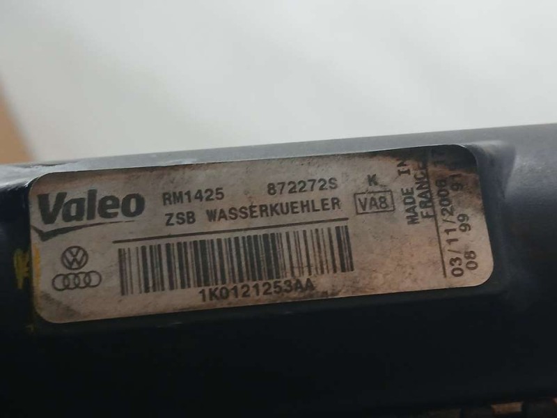 Recambio de radiador agua para seat leon (1p1) stylance / style referencia OEM IAM 1K0121253AA 872272S VALEO