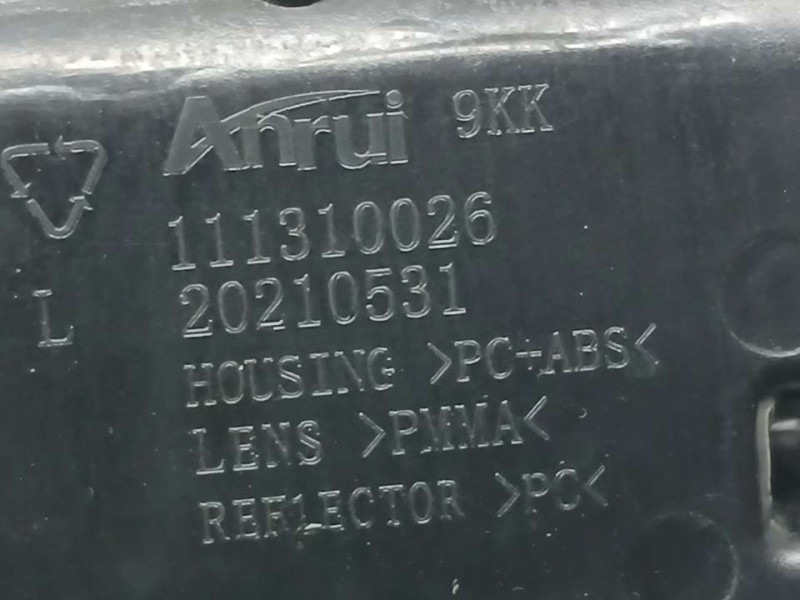Recambio de piloto delantero izquierdo para dr 5.0 hybrido glp referencia OEM IAM 605000268AA 111310026 CHERY ANRUI LUZ DIA IZQU