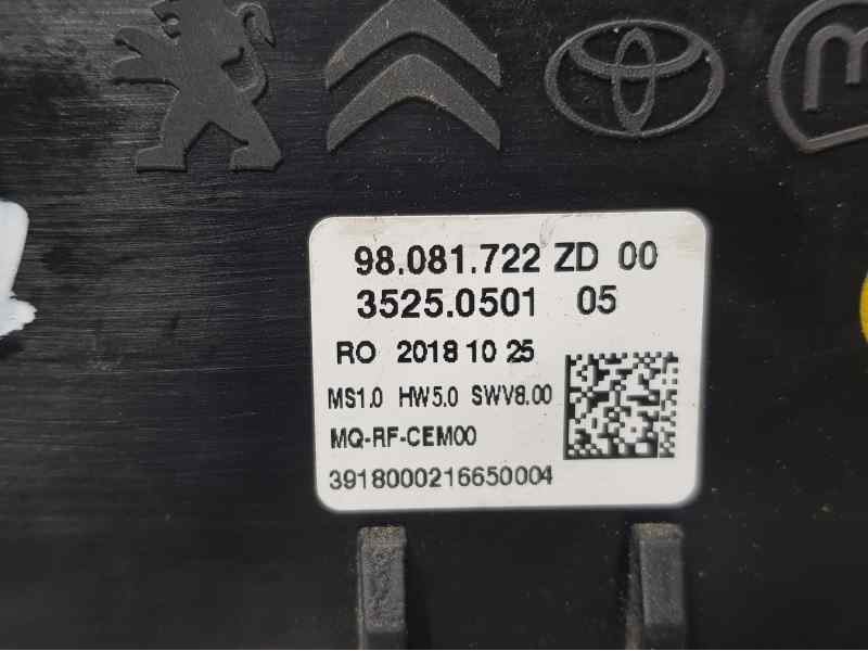 Recambio de mando climatizador para citroën jumpy furgon control m referencia OEM IAM 98081722  