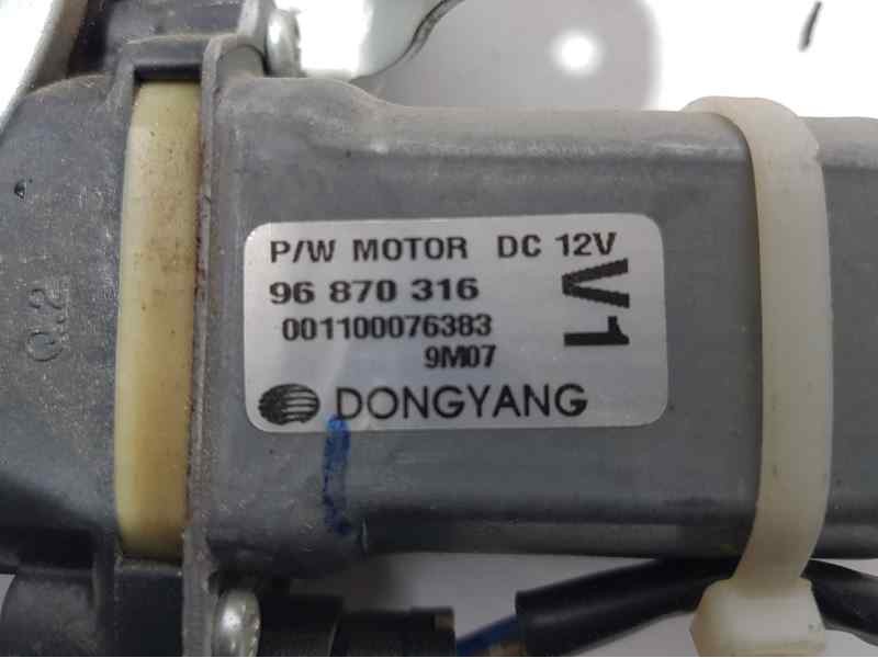 Recambio de elevalunas delantero izquierdo para chevrolet aveo lt referencia OEM IAM 96870316 2 PINS CLAVIJA ROTA ELECTRICO
