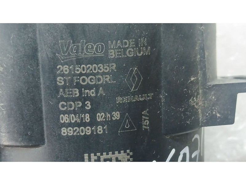 Recambio de faro antiniebla derecho para mercedes-benz citan monospace (w415) 109 cdi (415.703) referencia OEM IAM 261502035R VA