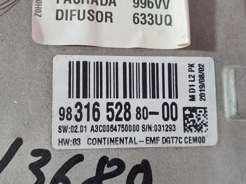 Recambio de sistema navegacion gps para citroën c4 space tourer blue hdi 130 referencia OEM IAM 9831652880 A3C0064750000 CONTINE