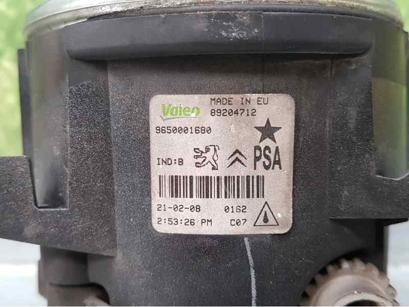 Recambio de faro antiniebla derecho para peugeot 207 sw outdoor referencia OEM IAM 9650001680 89204712 VALEO