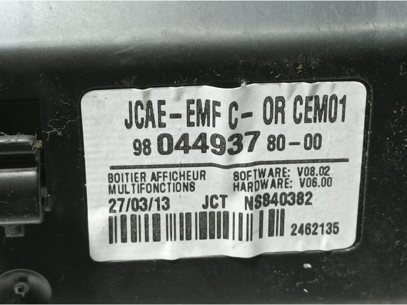 Recambio de pantalla multifuncion para citroën c4 lim. seduction referencia OEM IAM 9804493780 NS840382 