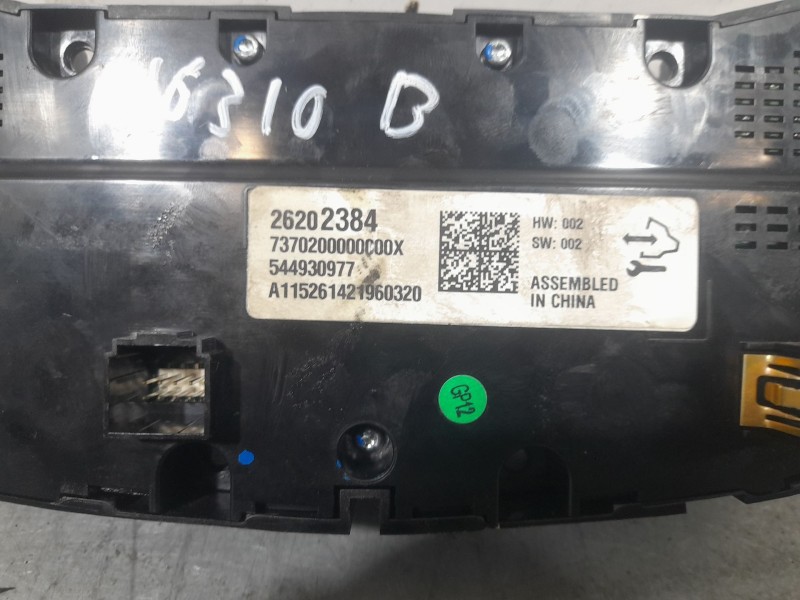 Recambio de mando climatizador para opel insignia berlina selective referencia OEM IAM 26202384  