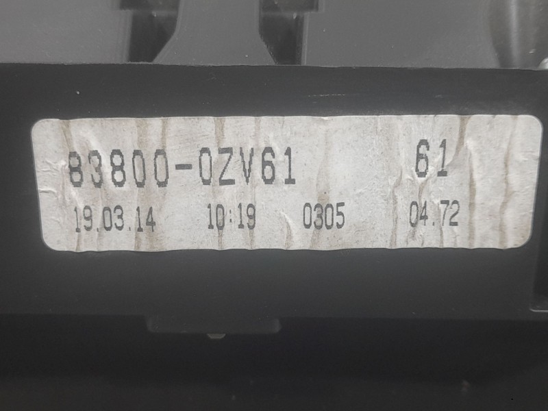 Recambio de cuadro instrumentos para toyota auris active referencia OEM IAM 838000ZV61  