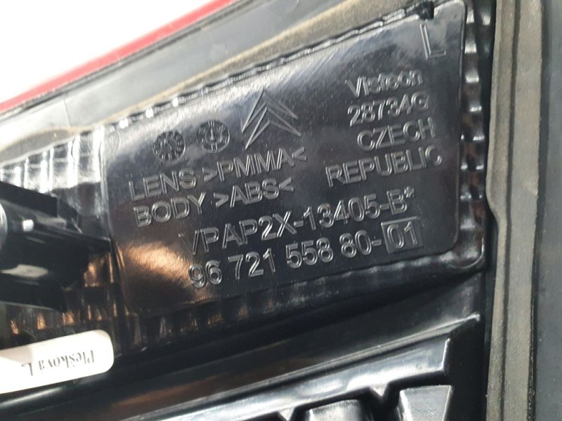 Recambio de piloto trasero izquierdo para citroën c4 lim. seduction referencia OEM IAM 9672155880  INTERIOR