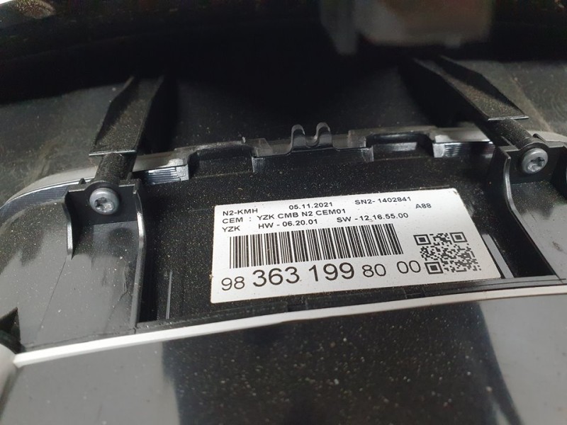 Recambio de cuadro instrumentos para citroën c3 aircross c-series referencia OEM IAM 9836319980  