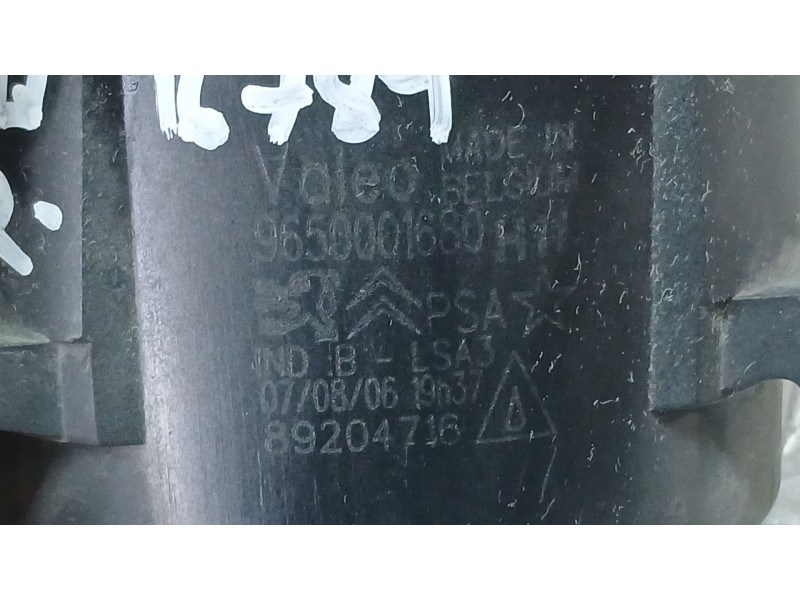 Recambio de faro antiniebla izquierdo para citroën c5 ii (rc_) 2.0 hdi (rcrhrh) referencia OEM IAM 9650001680 VALEO 89204716